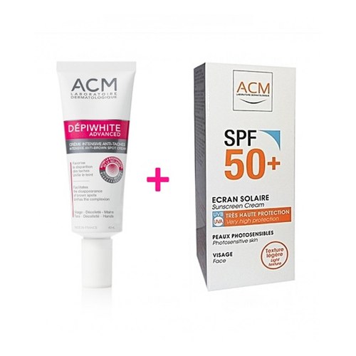 ACM Dépiwhite Crème - advanced Soin Dépigmentant (40ml) + Ecran solaire spf50+ Offert