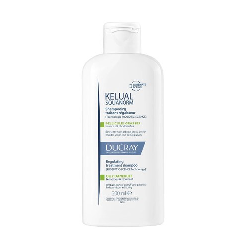 DUCRAY SQUANORM Shampooing traitant antipelliculaire - Pellicules grasses 125ml