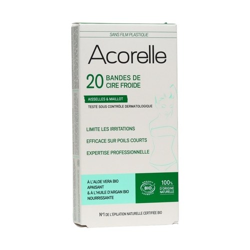 Acorelle BANDES DE CIRE FROIDE CORPS x20 BIO 10X2