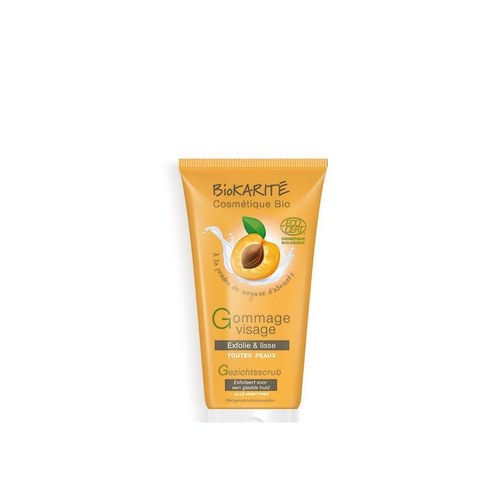 Biokarité Gommage Visage BIO - à la poudre de noyaux d'abricots - 75 ml