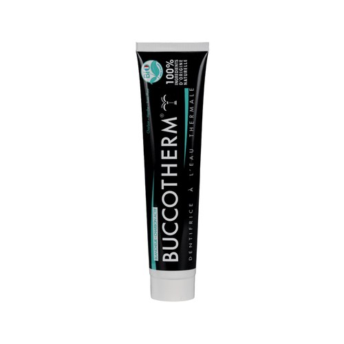 BUCCOTHERM Dentifrice Blancheur au Charbon Actif certifié BIO 75ml