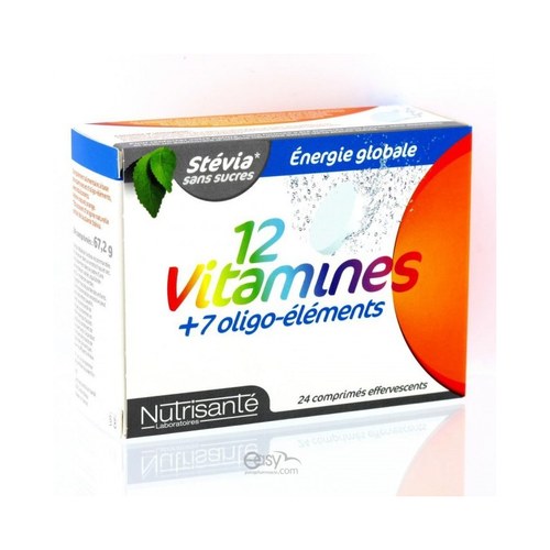 NUTRISANTE 12 VITAMINES + 7 OLIGO-ELEMENTS 24 COMPRIMES