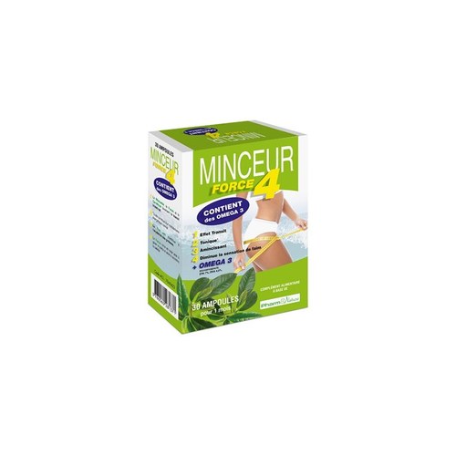 Pharm & Nature Minceur Force 4 ( 4 action + oméga 3) 30 ampoules