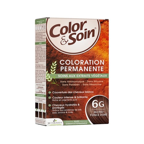 LES 3 CHENES Color & Soin Coloration permanente Extraits végétaux 6G Blond Fonce Dore