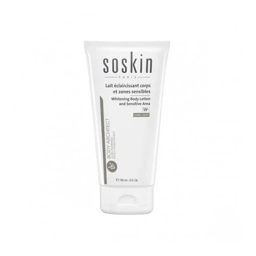 Soskin whitening+ lait eclaircissant corps et zones sensibles 150ml huile de macadamia