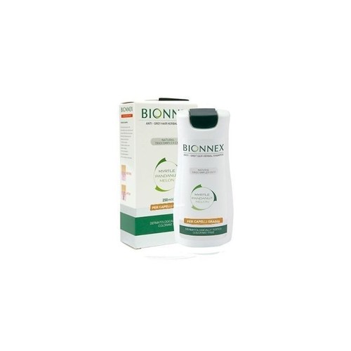 Bionnex SHAMPOING AUX HERBES ANTI-CHEVEUX GRIS 250ml - pour cheveux gras, homme et femme