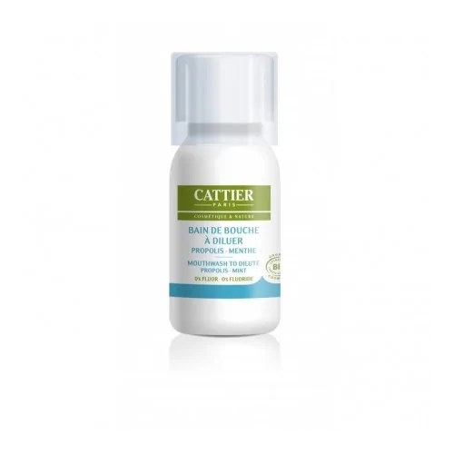 CATTIER BAIN DE BOUCHE BIO A DILUER- PROPOLIS MENTHE 0% FLUOR - 60ML