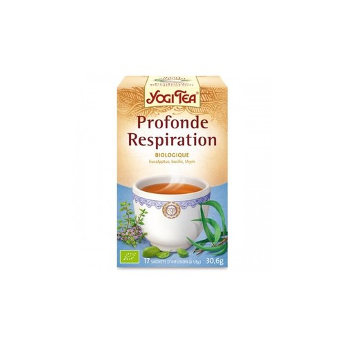 YOGI TEA Profonde Respiration 17x2g (Eucalyptus, réglisse, gingempbre, basilic, cardamome, cannelle)