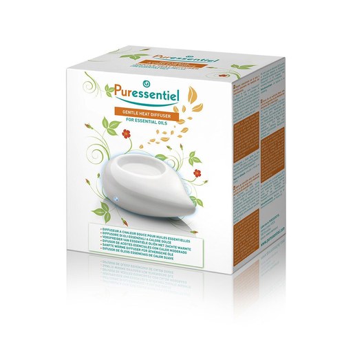 Puressentiel Diffuseur à chaleur douce en céramique blanc pour huiles essentielles