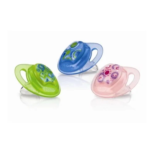 NUBY Sucette en silicone PRISM orthodontique avec picots de massage 0-6 mois ID5756SOSM