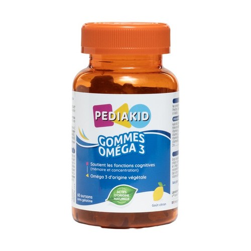 PEDIAKID GOMMES OMÉGA 3 60 oursons