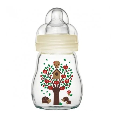 MAM BIBERON EN VERRE FEEL GOOD 1ER AGE BLANC 170ML