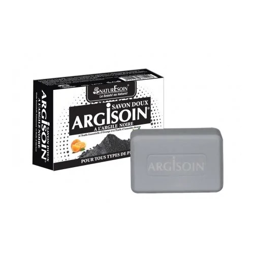 NATURE SOIN ARGISOIN SAVON DOUX A L’ARGILE NOIRE 125g