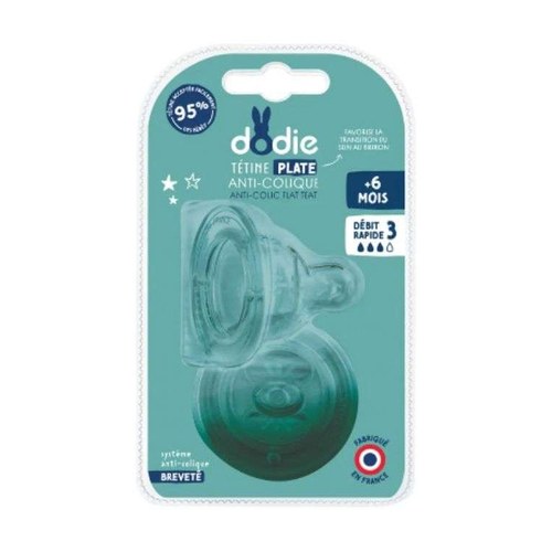 DODIE TETINE PLATE SENSATION+ ANTI COLIQUE D3 +6M X2