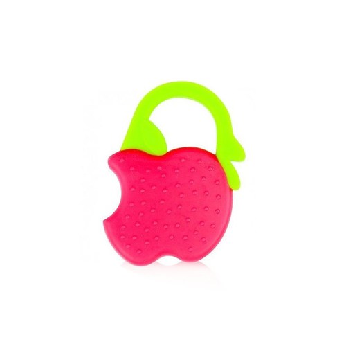 BÉBÉDOR ANNEAU DE DENTITION FRUITS EN SILICONE ROUGE- 513