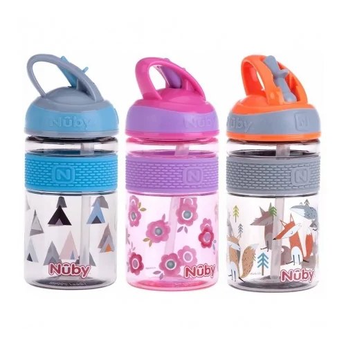 NUBY Goblets 2en 1 paille dure en Tritan™ 360 ml +3 ans - 20-NV0414024