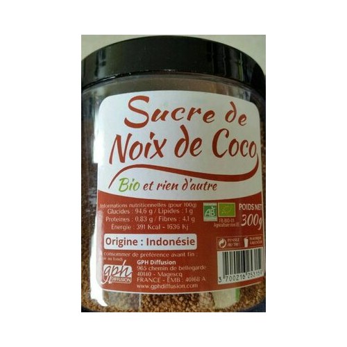 GPH DIFFUSION SUCRE DE COCO BIO 250 GR