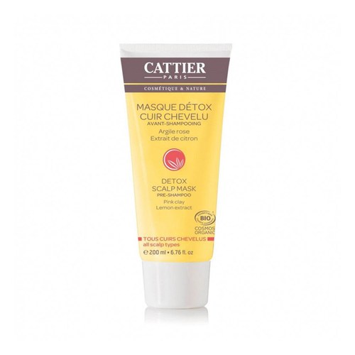 Cattier MASQUE DÉTOX CUIR CHEVELU – AVANT-SHAMPOOING