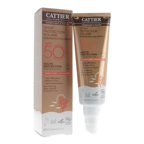 Cattier Spray Protection Solaire SPF 50 Bio 125 ml