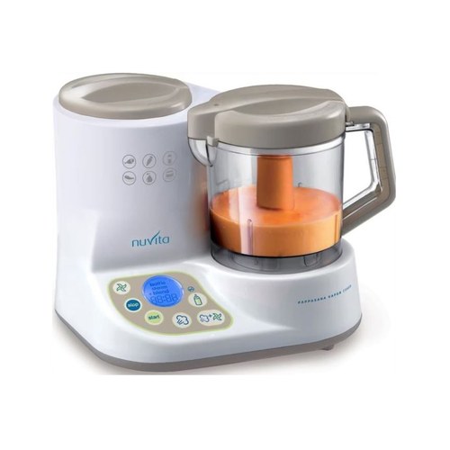 NUVITA ROBOT MULTIFONCTION 6 EN 1 CUISEUR VAPEUR – MIXE – HOMOGÉNÉISE – DÉCONGÈLE – CHAUFFE-BIBERON – STÉRILISATION –1966