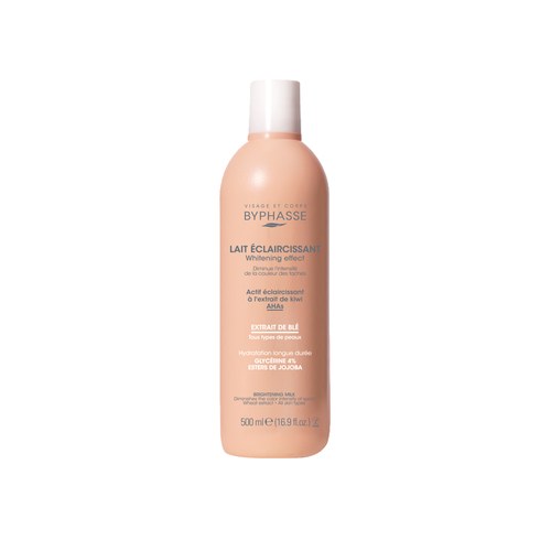 Byphasse Lait éclaircissant whitening effect extrait de blé 500ml