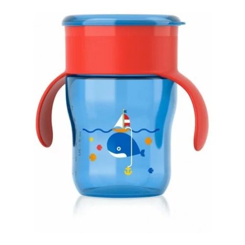 AVENT TASSE D'APPRENTISSAGE 9 MOIS + 260ML rouge  SCF782