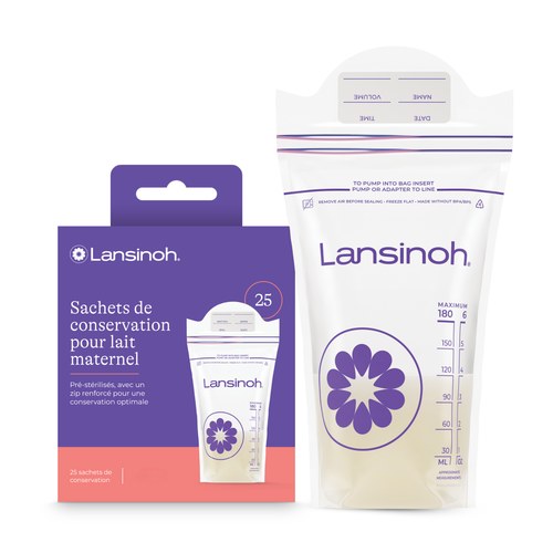 LANSINOH SACHETS DE CONSERVATION DU LAIT MATERNEL 50U