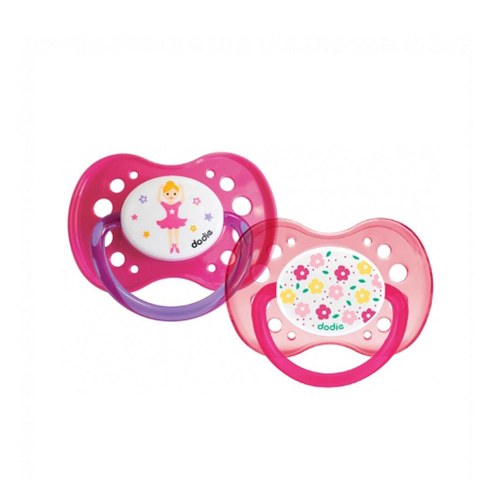 DODIE Sucette Anatomique +18MOIS A47 DUO FILLE FLEURS-DANSEUSE