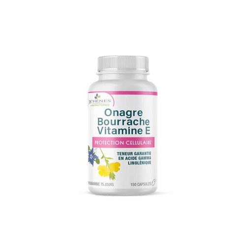 3 CHÊNES HUILE D'ONAGRE BOÎTE DE 150 CAPSULES
