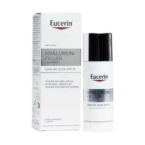 EUCERIN HYALURON FILLER SOIN DE JOUR PEAU NORMALE À MIXTE SPF15 + PROTECTION UVA 50 ML
