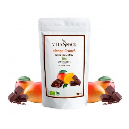 Vitasnack Croustillant de mangue au chocolat BIO 28g