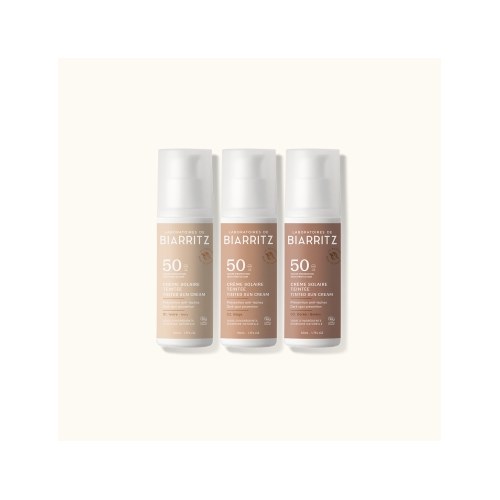 BIARRITZ CREME SOLAIRE VISAGE TEINTEE DORE SPF50 50ML