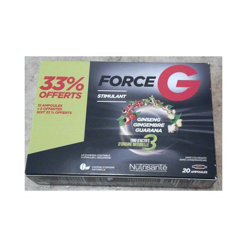 NUTRISANTE FORCE G STIMULANT AMPOULE BUVABLE 10ML X 10