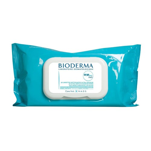 BIODERMA ABCDERM H2O 60 LINGETTES NETTOYANTES