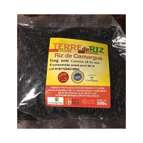 Riz long noir de camargue 250g