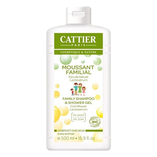 Cattier MOUSSANT FAMILIAL - CORPS ET CHEVEUX - SANS SAVON 500ml