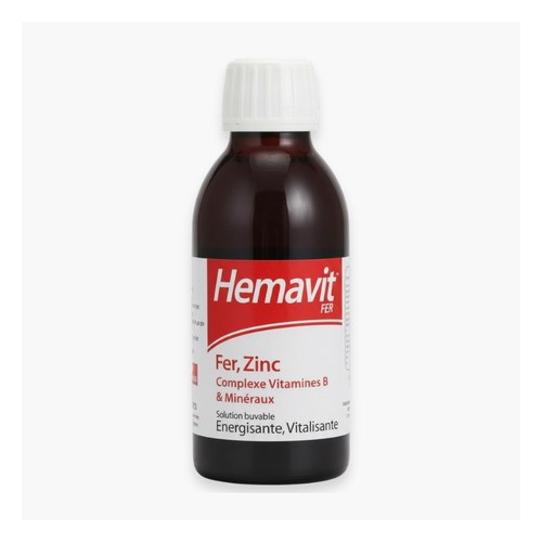 Vitabiotics  Hemavit Fer Complexes Vitamines B et Minéraux Liquide – 200ml