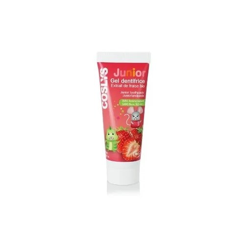 coslys gel dentifrice junior extrait de fraise bio (50ml)