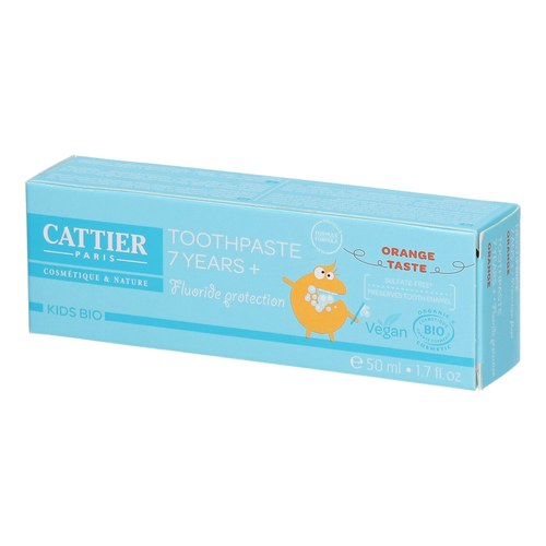 CATTIER Dentifrice 7 ans et + goût orange - tube 50 ml