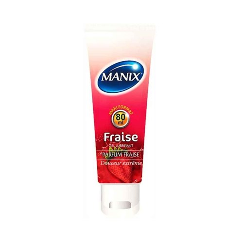 Manix gel lubrifiant fraise pulpeuse 80 ml