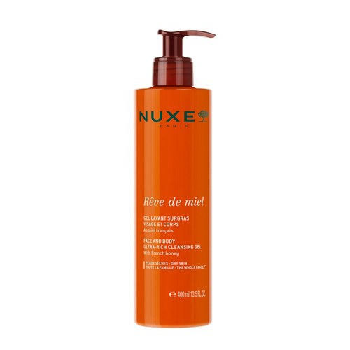 NUXE REVE DE MIEL GEL LAVANT SURGRAS VISAGE ET CORPS 400ml Peaux Sèches Et Sensibles