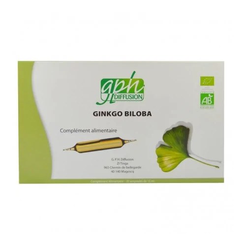 GPH DIFFUSION  GINKGO BILOBA BIO 20amp x 15ml