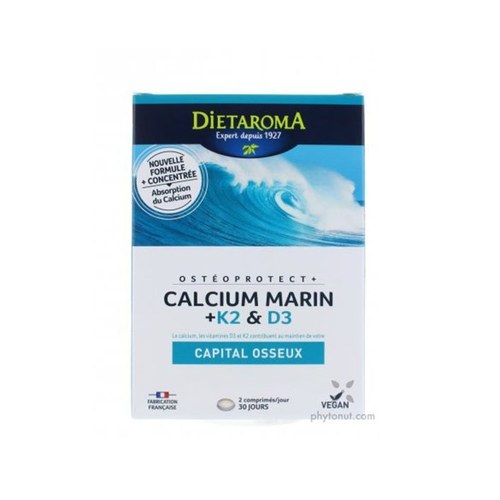 Dietaroma Calcium Marin + K2 & D3 - 60 capsules