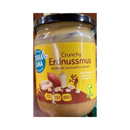 TERRASANA  Beurre de cacahuète crunchy Bio, 250g