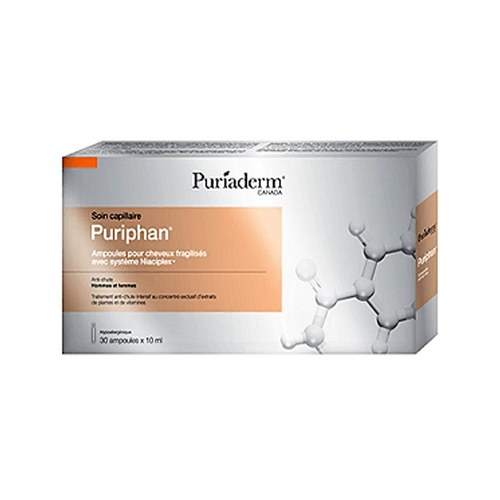 Puriaderm puriphan soin capilaire anti-chute 30 ampoules