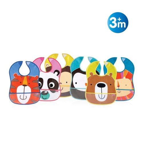 NUBY Bavoir imperméable avec poche  - 3m + ID4278