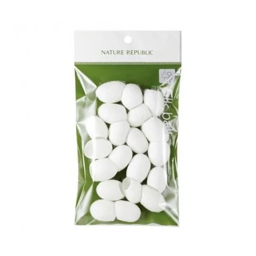 NATURE REPUBLIC Boule de soie naturelle fraîche nettoyantes pour le visage 20 unite