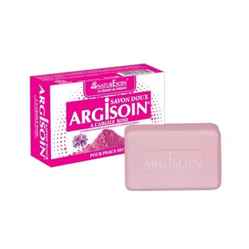 NATURE SOIN ARGISOIN SAVON DOUX A L’ARGILE ROSE 125g