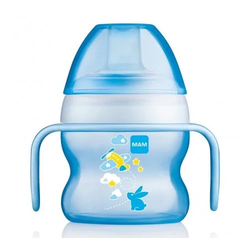 MAM Tasse Starter Cup couleur bleu 4mois+ 150ml