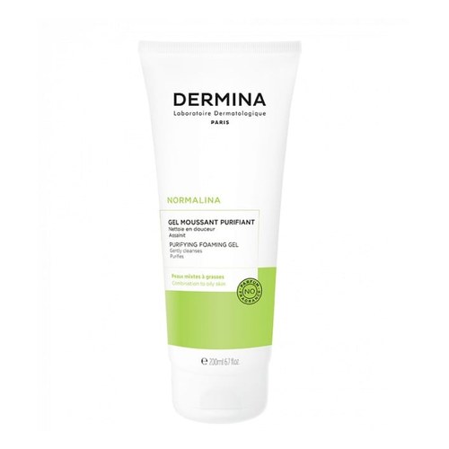 DERMINA NORMALINA GEL MOUSSANT PURIFIANT PEAUX MIXTES A GRASSES 200ML